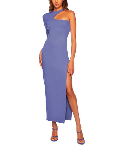 Susana Monaco Asymmetric One Shoulder Slit Maxi Dress Bloomingdales