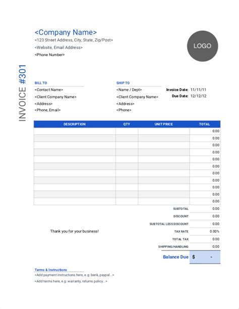 Invoice word template - earthnaa