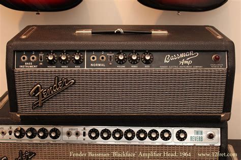 1964 Fender Bassman Blackface Amplifier Head