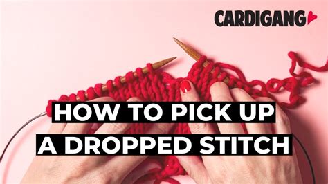 How To Fix A Dropped Stitch Knitting Tutorials Learn To Knit With