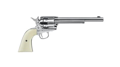 Colt Single Action Army 45 Nickel Co2 Revolver 4 5mm Diabolo Saa 7 5 Lauf