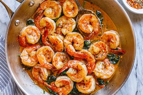 Garlic Butter Spinach Shrimp Recipe Easy Shrimp Recipe — Eatwell101