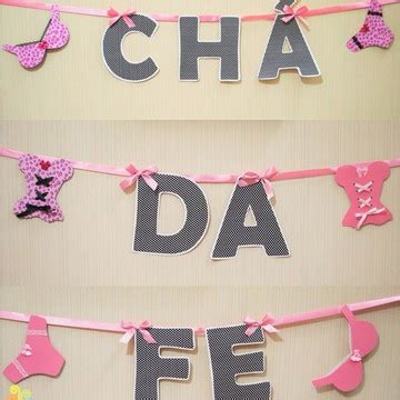 Varal De Cha Lingerie Elo7