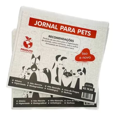 Jornal Pet Para Cachorro Folhas Papel Liso Recicl Vel Mercadolivre