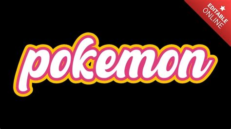 Pokemon Efecto Trazos Generador De Efectos De Texto