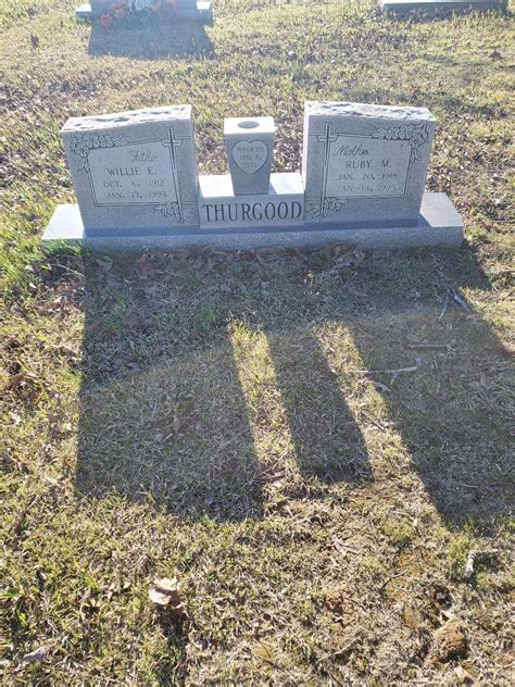 Willie Elbert Thurgood 1912 1993 Find A Grave Memorial