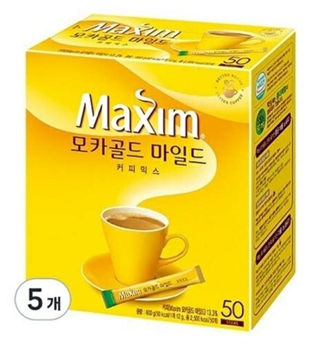 맥심 모카골드 마일드 커피믹스 스틱 50t X 5개 총 250개 티몬