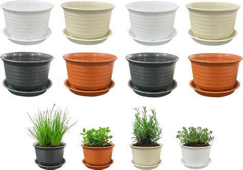 Amazon Uiifan Pcs Inch Plant Pots Bulk Small Plastic