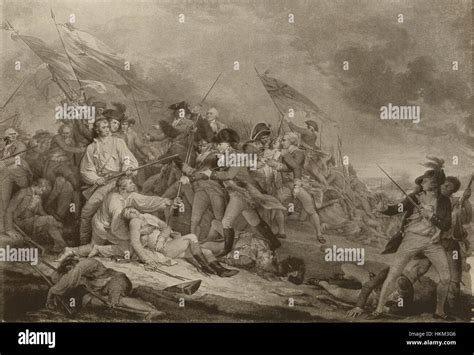 Battle of Bunker Hill, John Trumbull Stock Photo - Alamy