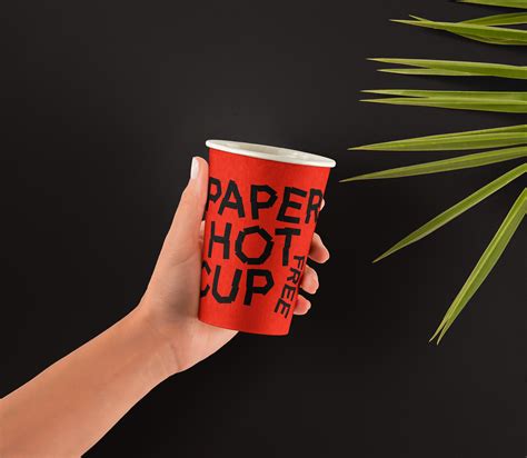 Hands Holding Psd Paper Hot Cup Mockup Pixeden Club