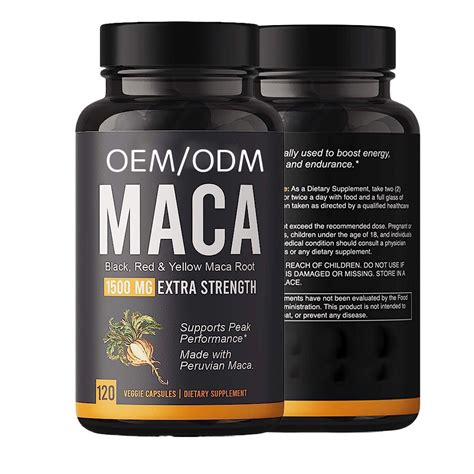 Oem Private Label Natural Herbal Healthcare Supplement Maca Root