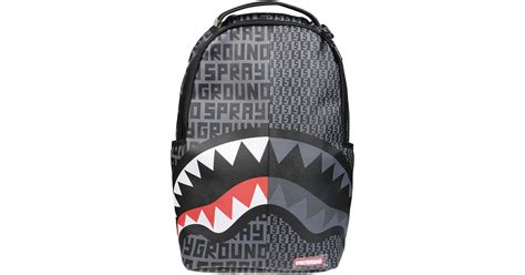 Sprayground Split Infinity Check Backpack In Gray For Men Lyst