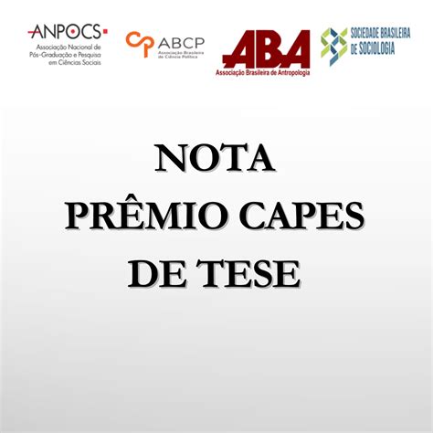 Nota Pr Mio Capes De Tese Abcp