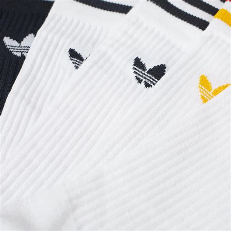 Adidas Solid Crew Sock 3 Pack In Whitemulti Adidas