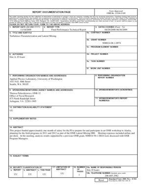 Fillable Online Dtic Final Performance Technical Report Dtic Fax