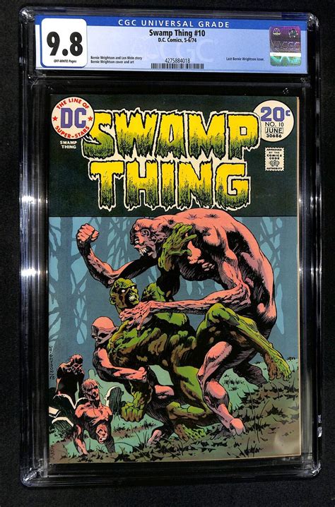 Swamp Thing 10 CGC 9 8 Last Bernie Wrightson Issue EBay