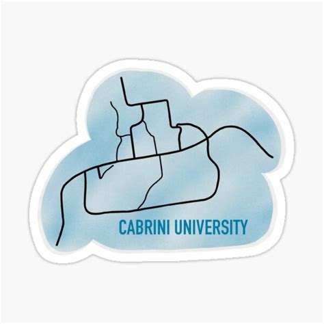 "Cabrini University Map" Sticker by mksapata | Redbubble