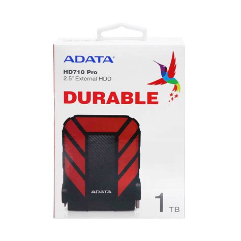 هارد اکسترنال ADATA مدل Durable HD710 Pro ظرفیت 1TB قرمز گارانتی