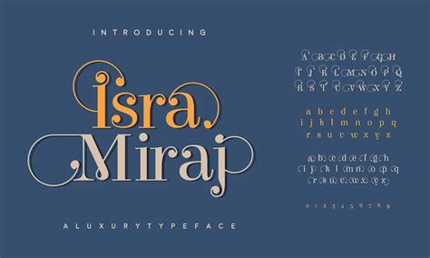 Isra Miraj Lettres Et Chiffres De L alphabet élégant De Luxe