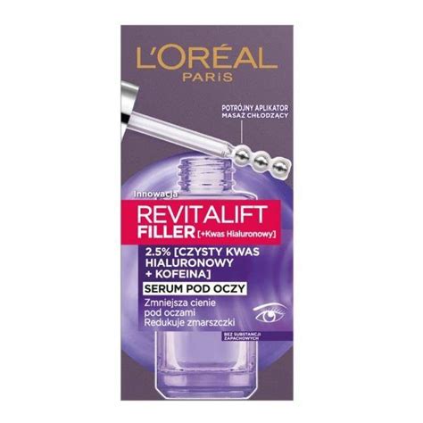 Revitalift Filler Kwas Hialuronowy Serum Pod Oczy Redukuj Ce