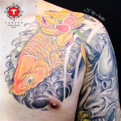 Tatouage Paule Japonais Carpe Carpe Ko Par Tatist Tattoo