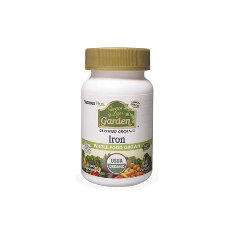 Natures Plus Source of Life Organic Iron - 30 capsules