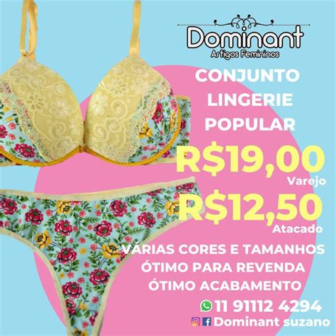 Conjunto Lingerie Popular Shopee Brasil