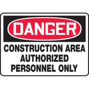 Buy Accuform Mcrt Xp Osha Danger Safety Sign Construction Area