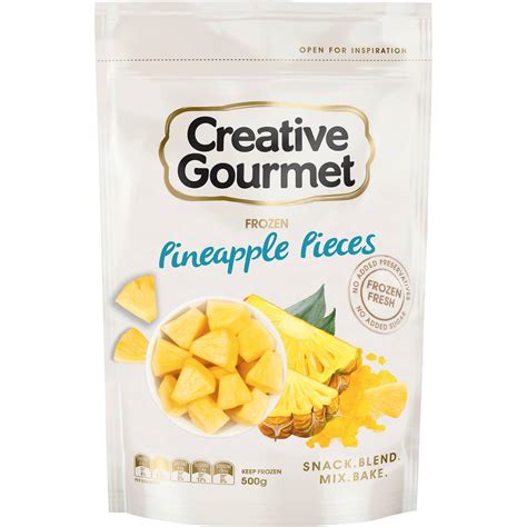 Creative Gourmet Frozen Pineapple Pieces 500g Woolworths