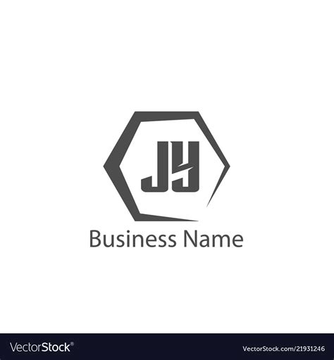 Initial Letter Jy Logo Template Design Royalty Free Vector