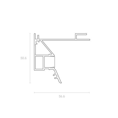 UMBRA Вентиляционный профиль, белый купить в Беларуси по цене 62 руб./пог.м
