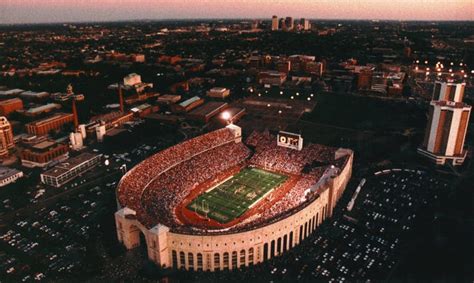 Aerial photographs of Ohio Stadium in Columbus