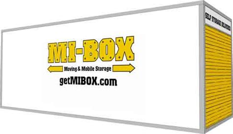 Moving Self Storage Containers Delivered Mi Box Mobile Storage