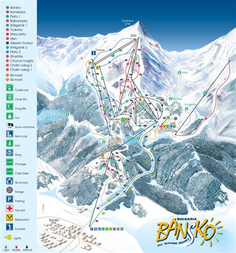 Best Ski Resorts In Bulgaria With Ski Maps Days Abroad