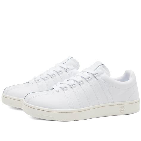 K-Swiss Men's Classic GT Sneakers in White/Snow White K-SWISS