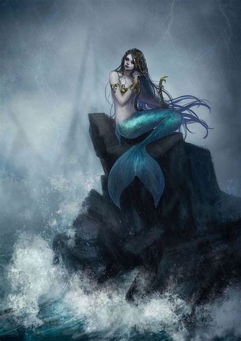 Mermaid Myth Mythical Mystical Legend Mermaids Siren Fantasy Ocean Sea