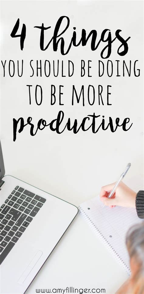 Easy How To Be More Productive With 4 Simple Tips Productivity Time