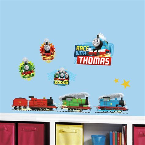 THOMAS AND FRIENDS RACING PEEL AND STICK WALL DECALS |Peel And Stick ...