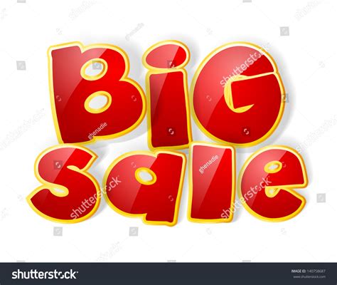 Big Sale Sign Stock Vector Royalty Free 140758687 Shutterstock