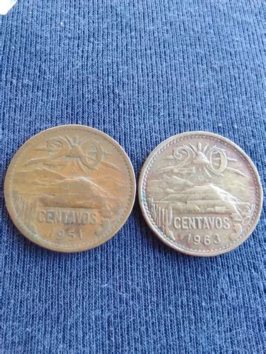 Monedas 20 Centavos Pirámide año 1963 Y 1951 MercadoLibre