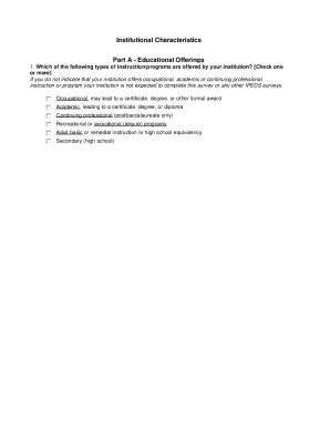 Fillable Online Nces Ed IPEDS Fall 2003 Data Collection Institutional