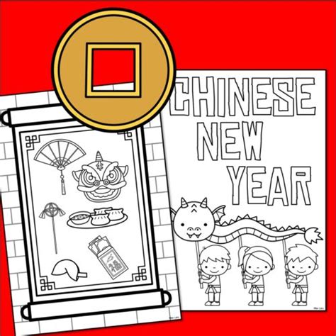 Chinese New Year Colouring Pages Printable Activity Sheets