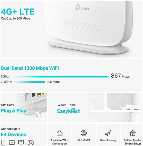 Tp Link Archer Mr505 Advanced 4g Cat6 Ac1200 Wireless Dual Band