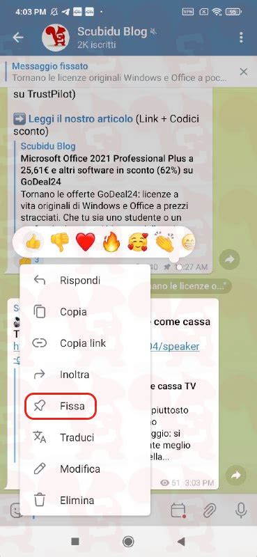 Come Fissare Un Messaggio Su Telegram Scubidu Eu