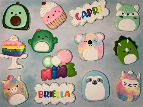 Squishmallow Cookies | Sleepover birthday parties, Birthday party ...