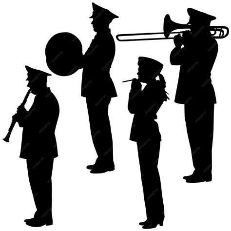 Premium Vector | Military musicians collection vector illustrations