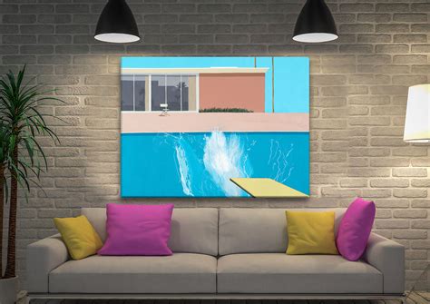 Decorating With Modern Masterpieces A Bigger Splash by David Hockney ...