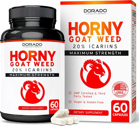 Amazon FORCE FACTOR Horny Goat Weed Max Horny Goat Weed For Men