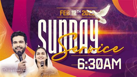 Sunday First Service Live 12th Feb 2023 Raj Prakash Paul Jessy Paul Youtube