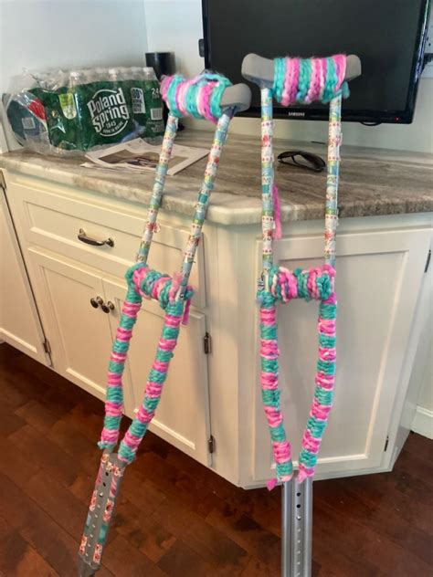 Diy decorated crutches – Artofit